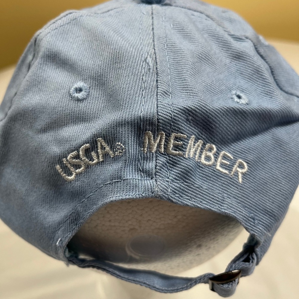 USGA Hat Baseball Cap Unisex OSFA Light Blue 2019 U.S. Open Pebble Beach Member - Picture 6 of 11